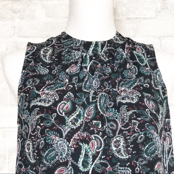 DR2 Paisley Print Sleeveless Shift Dress Medium - Picture 4 of 5